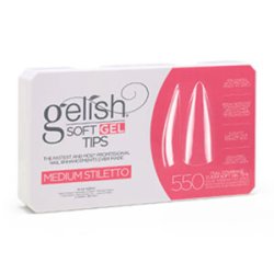 画像1: 【Harmony】 Soft Gel Tips - Stiletto Medium (550 枚)