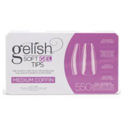 画像1: 【Harmony】 Soft Gel Tips - Medium Coffin (550 枚)