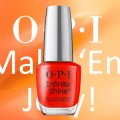 【OPI 】 Infinite Shine-Drop It Like It’s Hawt  (Make 'Em Jelly 2025 夏コレクション)