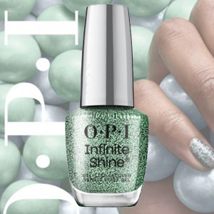 画像1: 【OPI 】 限定Infinite Shine-Hang the Mintsell (Good Enough to Treat 2025 ホリデーコレクション)
