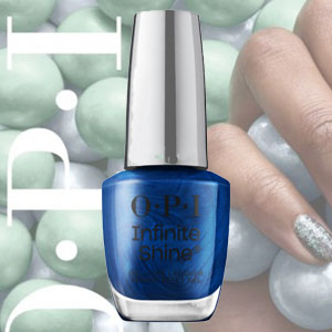 画像1: 【OPI 】 限定Infinite Shine-Sneak-a-Blue Candy (Good Enough to Treat 2025 ホリデーコレクション)
